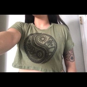 Ying-Yang Crop Top